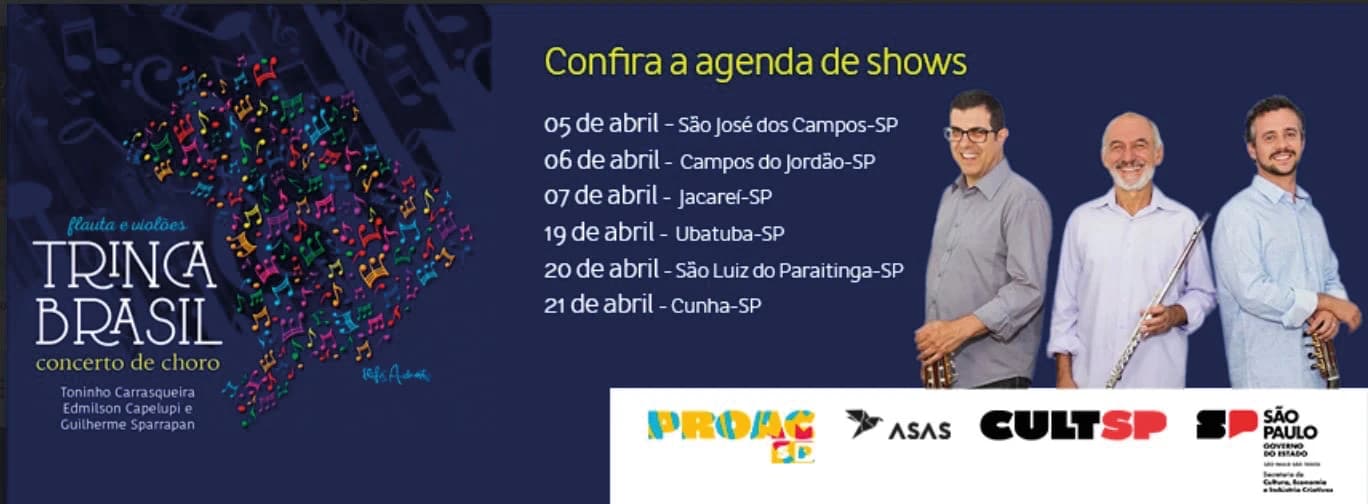 Trinca Brasil - Turnê Concerto de Choro - imagem 3